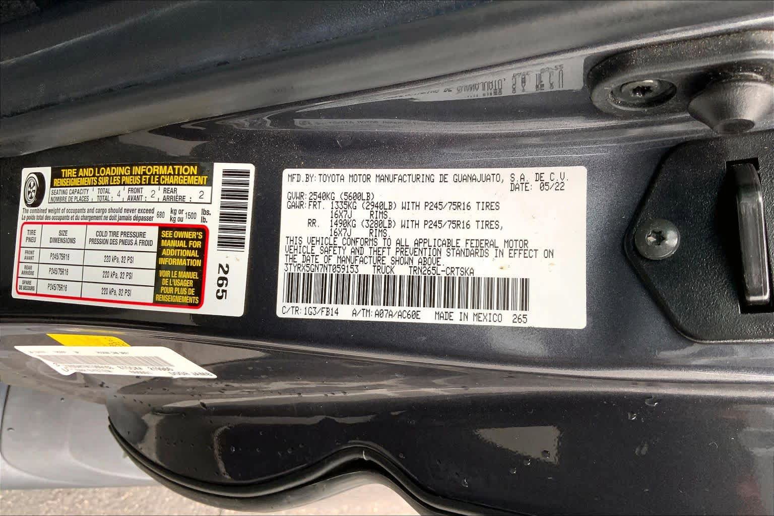 Used 2022 Toyota Tacoma SR w/ SR Convenience Package RWD image 31