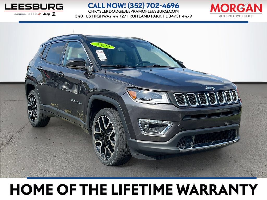 Certified 2021 Jeep Compass Limited w/ Elite Exterior Group AWD/4WD image 1