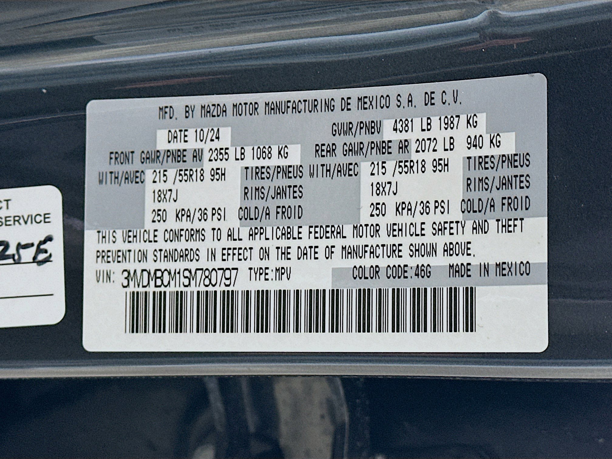 Used 2025 MAZDA CX-30 AWD 2.5 S w/ Preferred Package image 12