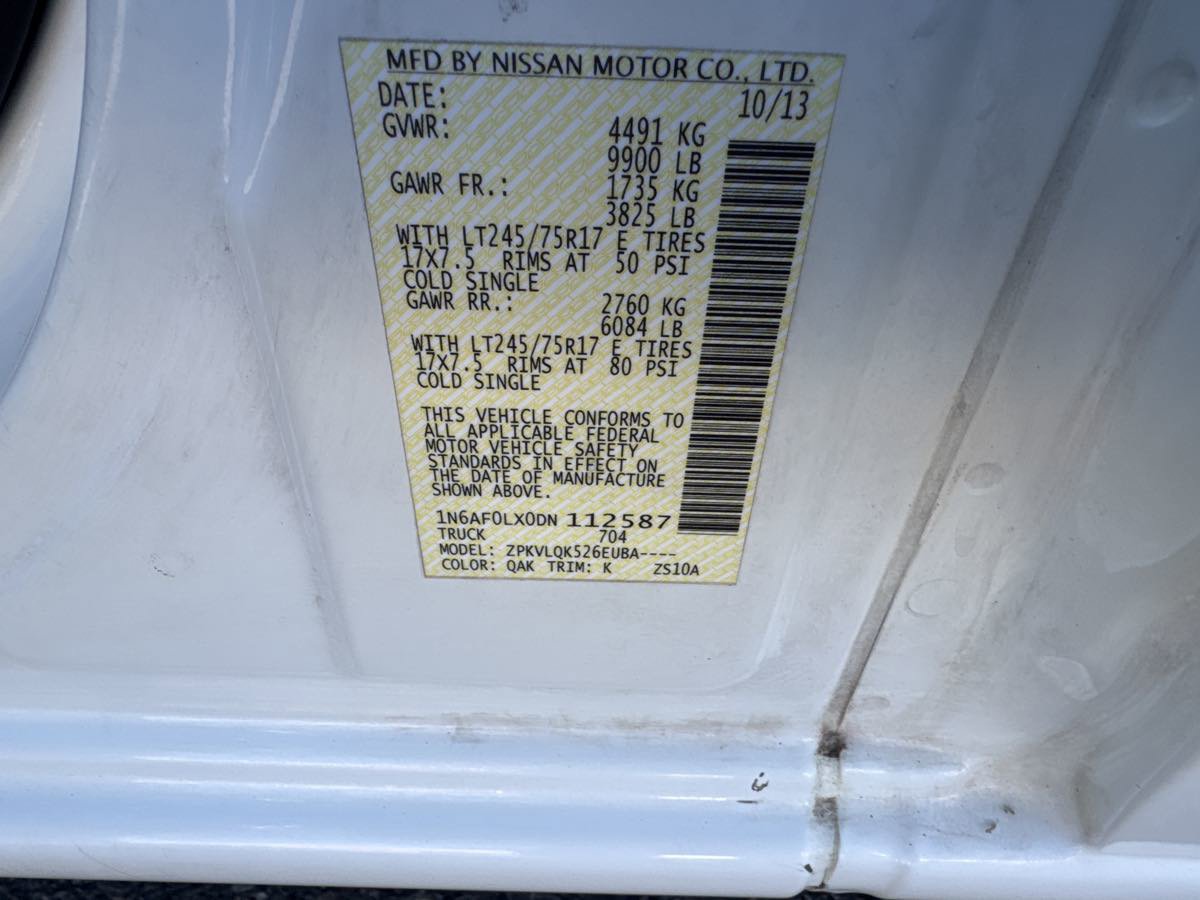 Used 2013 Nissan NV 3500 S w/ PWR Basic Pkg image 15