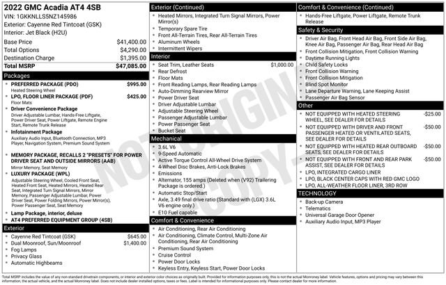 Used 2022 GMC Acadia AT4 w/ Preferred Package image 5