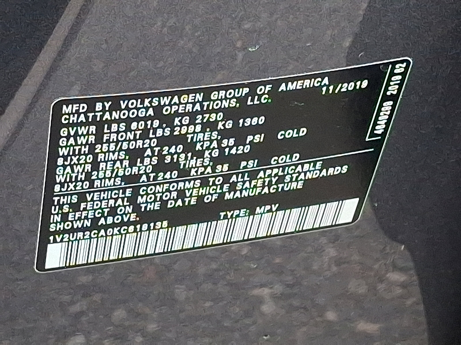 Used 2019 Volkswagen Atlas SE w/ Towing Package image 27