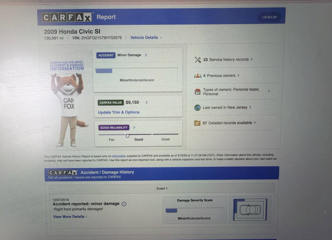 Used 2009 Honda Civic Si image 3