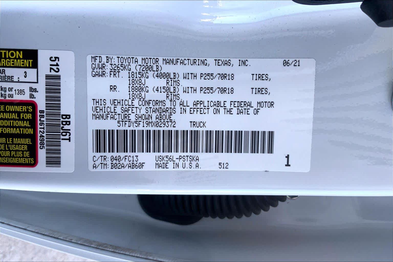 Used 2021 Toyota Tundra SR5 AWD/4WD image 31