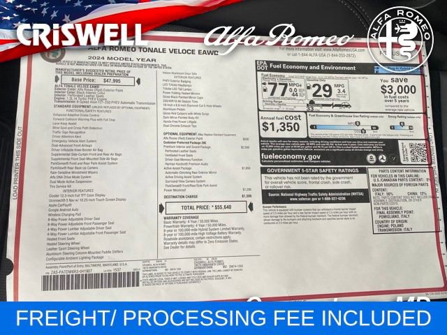 New 2024 Alfa Romeo Tonale Veloce image 49