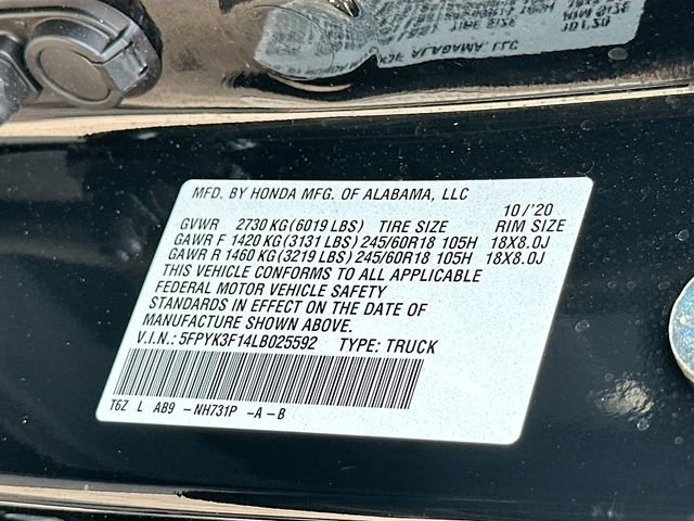 Used 2020 Honda Ridgeline Sport image 28