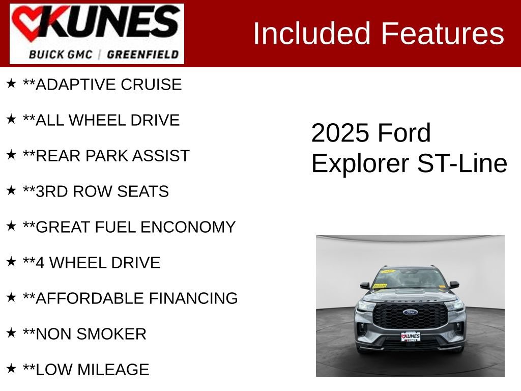 Used 2025 Ford Explorer ST-Line AWD/4WD image 3