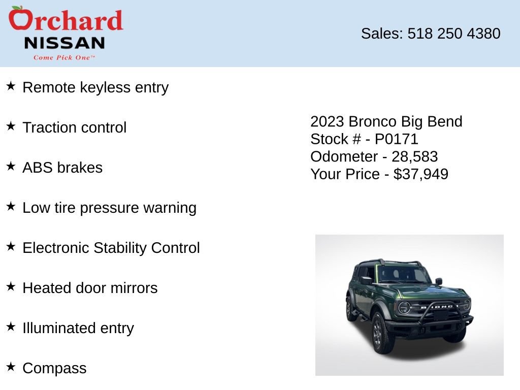 Used 2023 Ford Bronco Big Bend AWD/4WD image 7