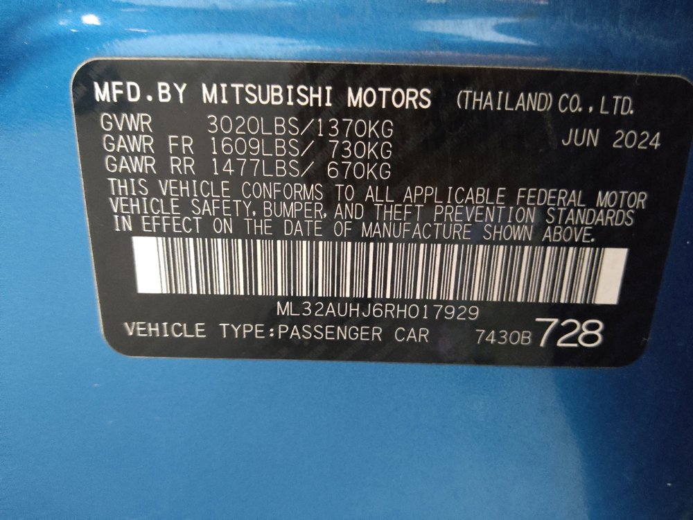 Used 2024 Mitsubishi Mirage ES FWD image 33