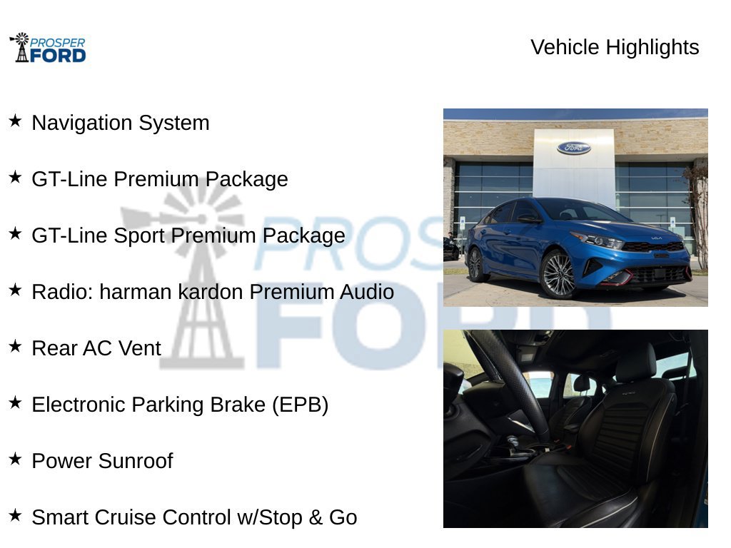 Used 2023 Kia Forte GT-Line w/ GT-Line Premium Package FWD image 5