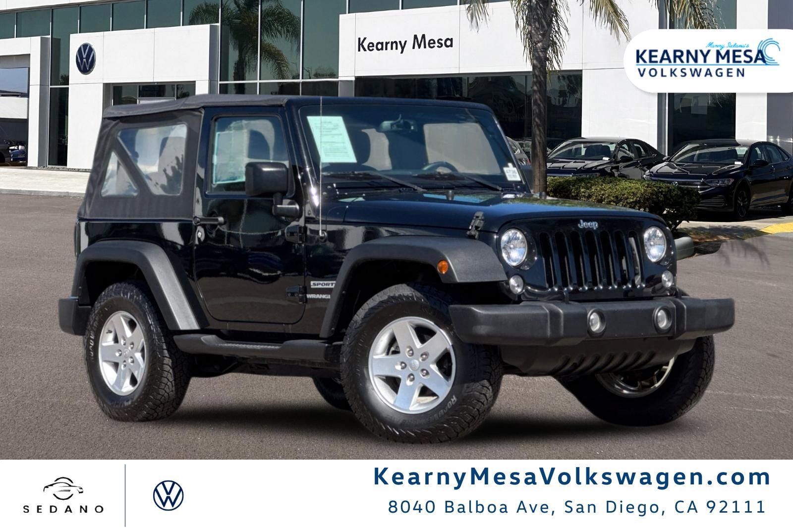 Used 2017 Jeep Wrangler Sport S w/ Quick Order Package 23S image 1