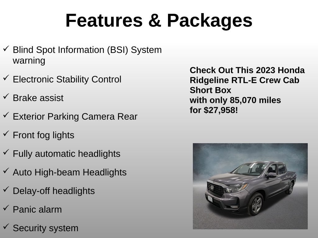 Used 2023 Honda Ridgeline RTL-E image 20