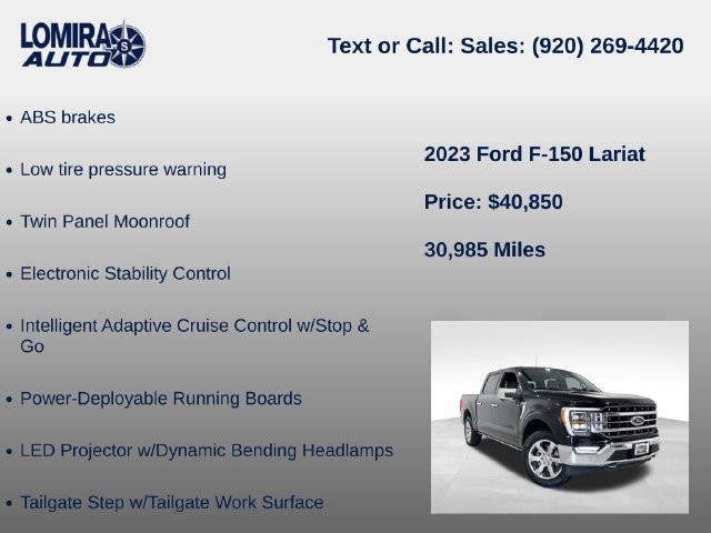 Used 2023 Ford F150 Lariat w/ Equipment Group 502A High AWD/4WD image 39