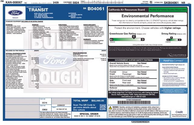 Used 2025 Ford Transit 250 Low Roof w/ Exterior Upgrade Package RWD image 6