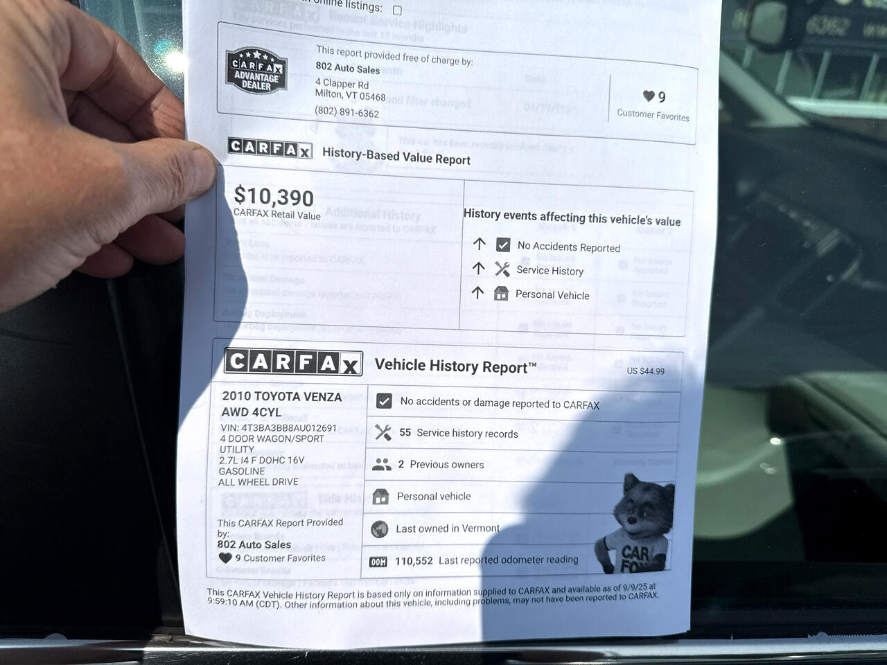 Used 2010 Toyota Venza AWD image 9