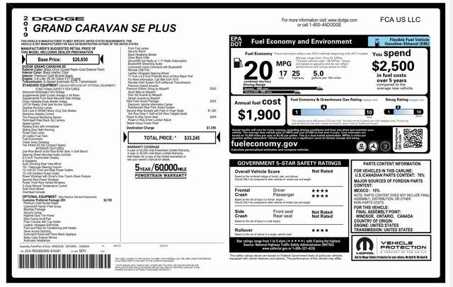 Used 2019 Dodge Grand Caravan SE image 5