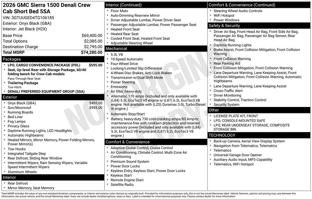 Certified 2026 GMC Sierra 1500 Denali AWD/4WD image 2