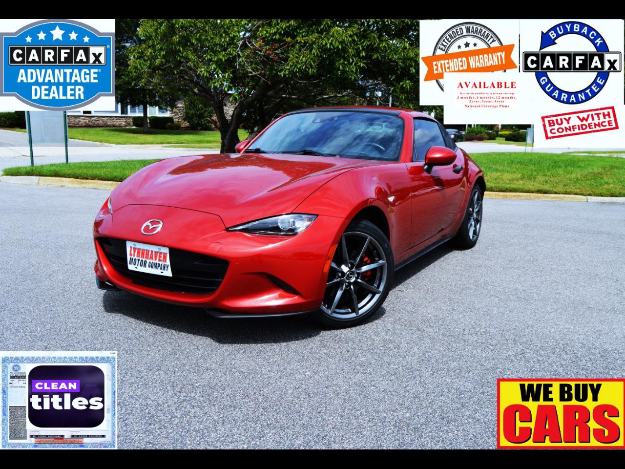 Used 2017 MAZDA MX-5 Miata RF Grand Touring RWD image 1