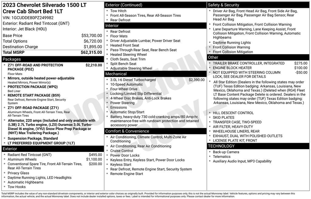 Used 2023 Chevrolet Silverado 1500 LT AWD/4WD image 30
