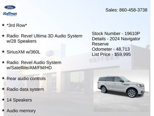 Certified 2024 Lincoln Navigator Reserve AWD/4WD image 10