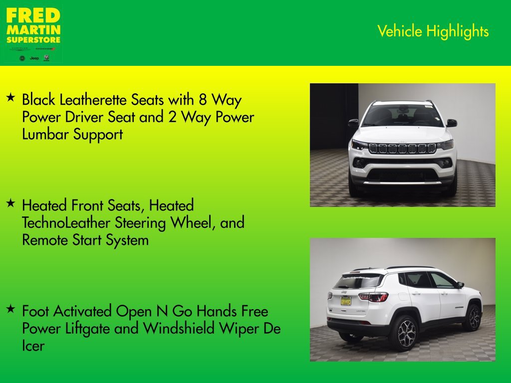 New 2026 Jeep Compass Limited w/ Sun, Sound & Navigation Group AWD/4WD image 14
