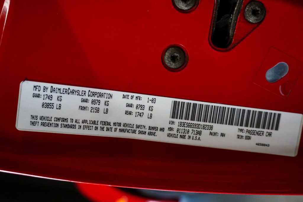 Used 2003 Dodge Neon *Neon SRT-4* *5-Speed Manual* image 18