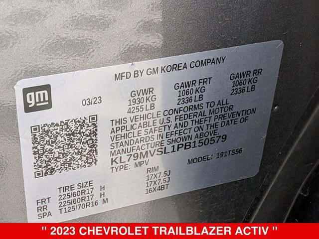 Used 2023 Chevrolet TrailBlazer ACTIV FWD image 38