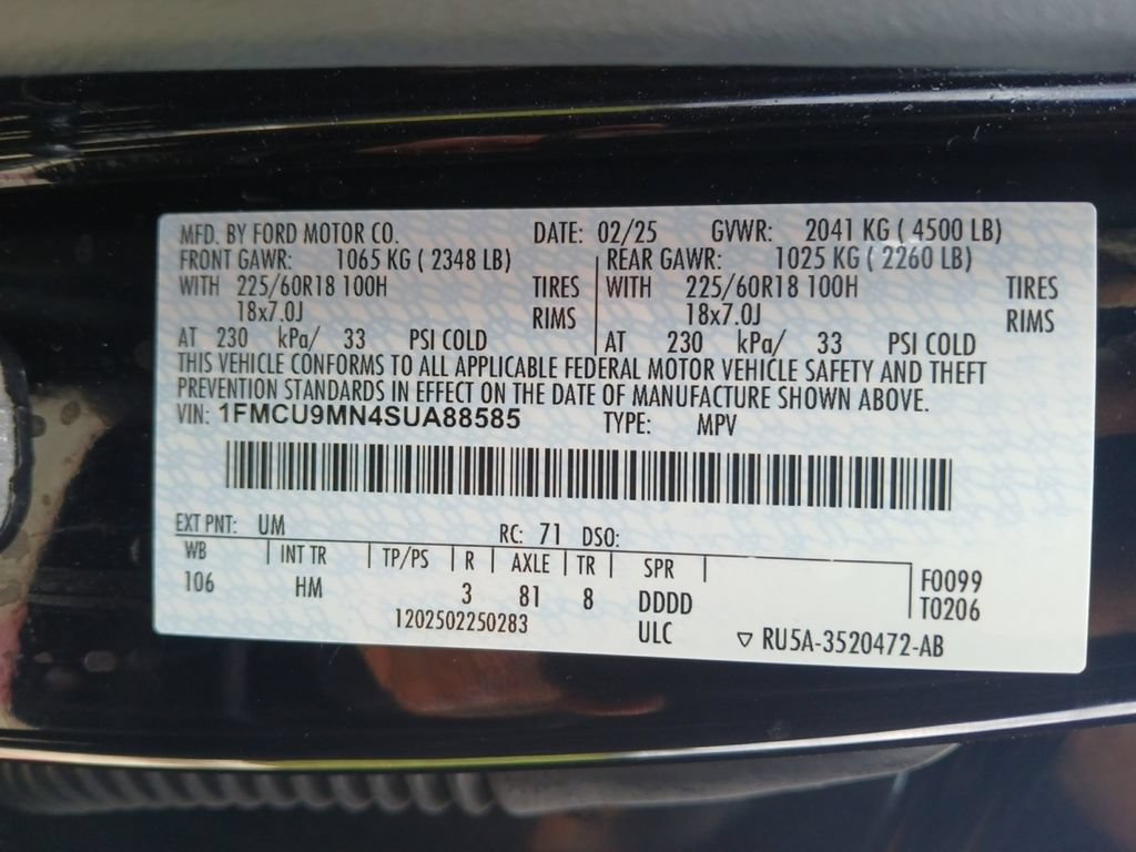 Used 2025 Ford Escape ST-Line AWD/4WD image 38