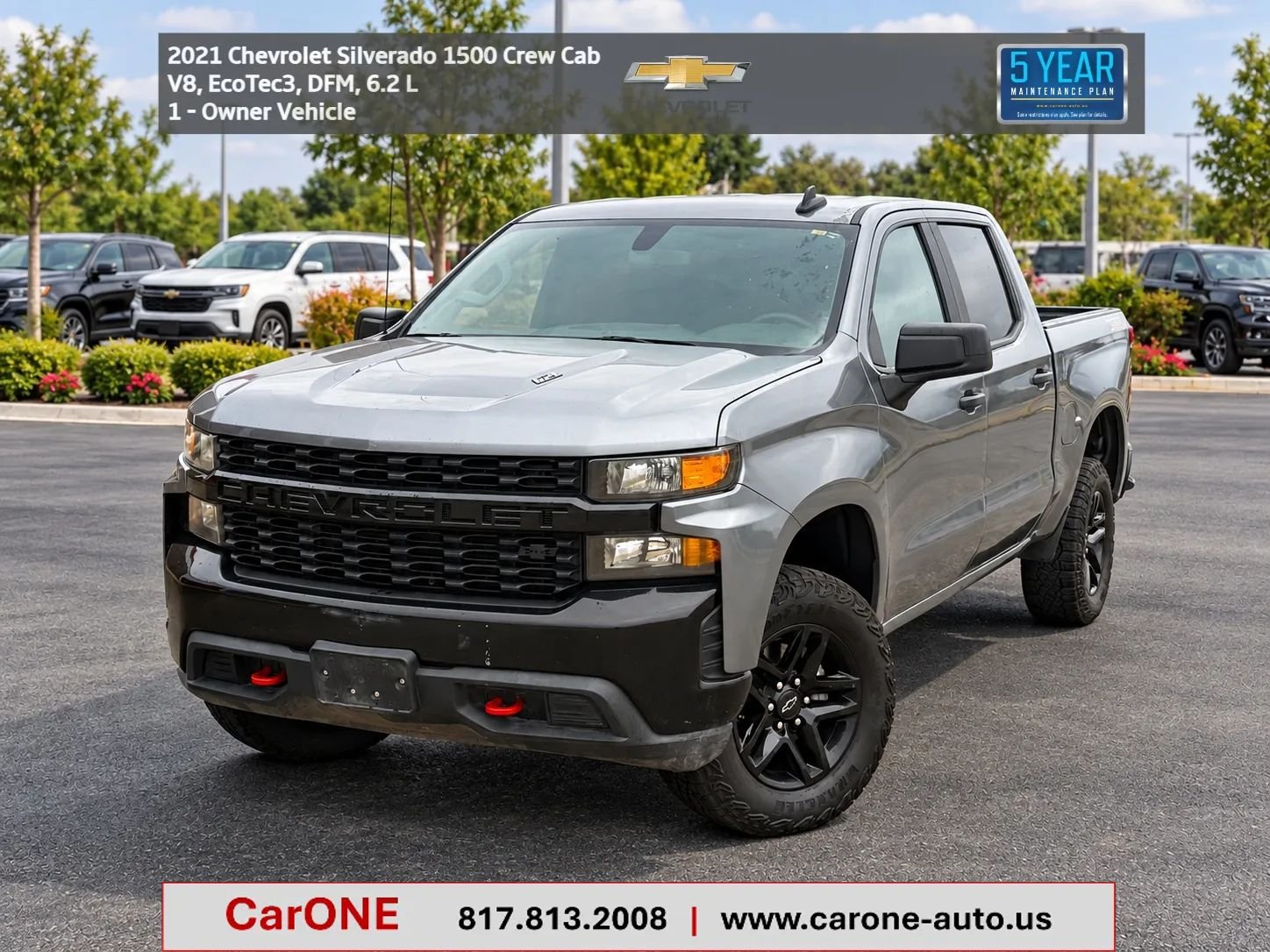 Used 2021 Chevrolet Silverado 1500 Custom Trail Boss AWD/4WD image 1