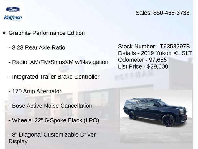 Used 2019 GMC Yukon XL SLT w/ Graphite Performance Edition AWD/4WD image 25
