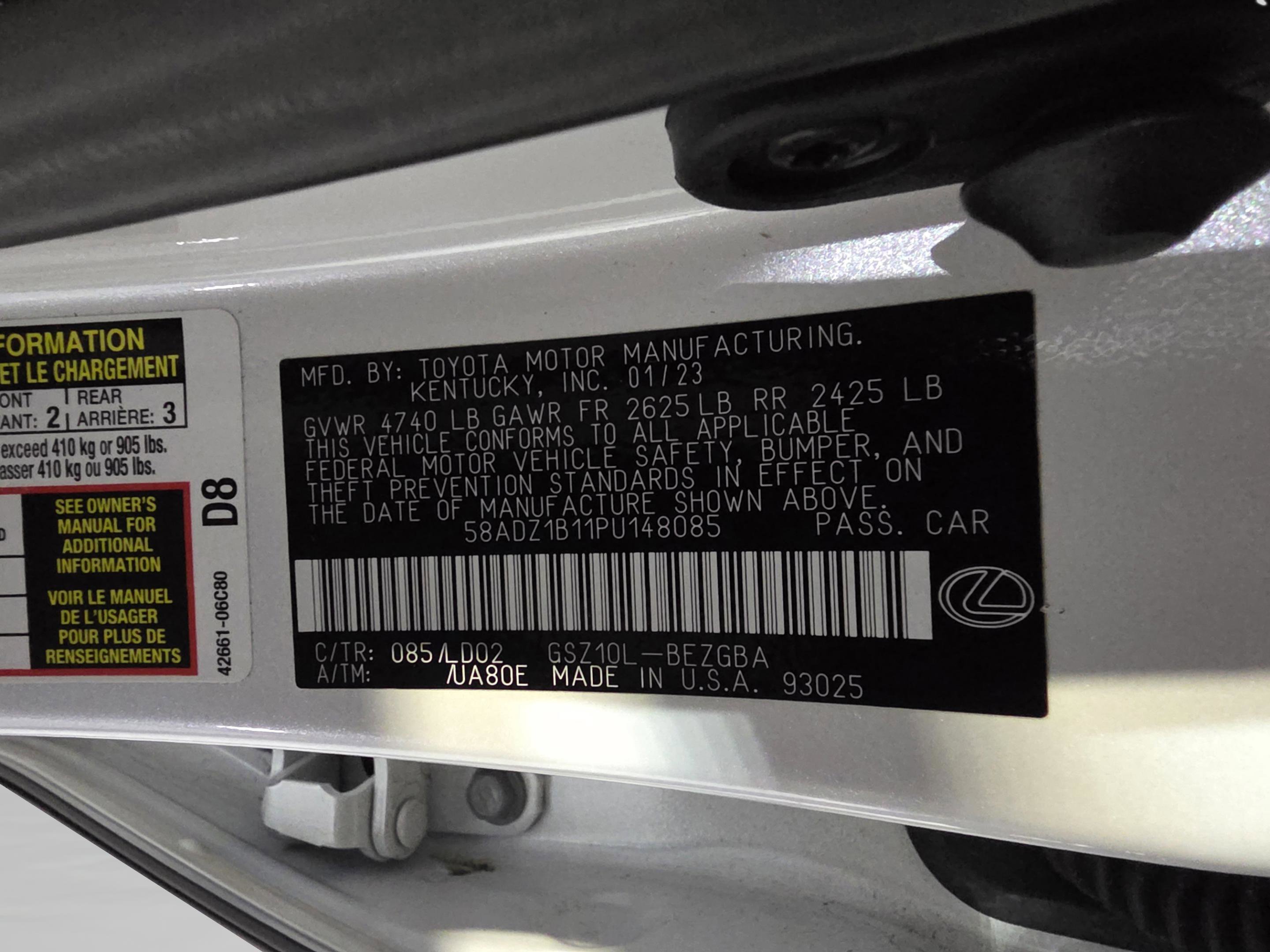 Used 2023 Lexus ES 350 w/ Premium Package image 32