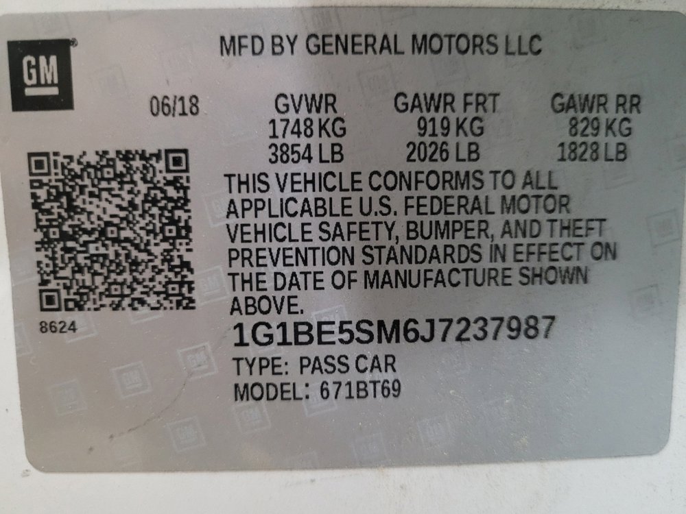 Used 2018 Chevrolet Cruze LT w/ Convenience Package FWD image 33