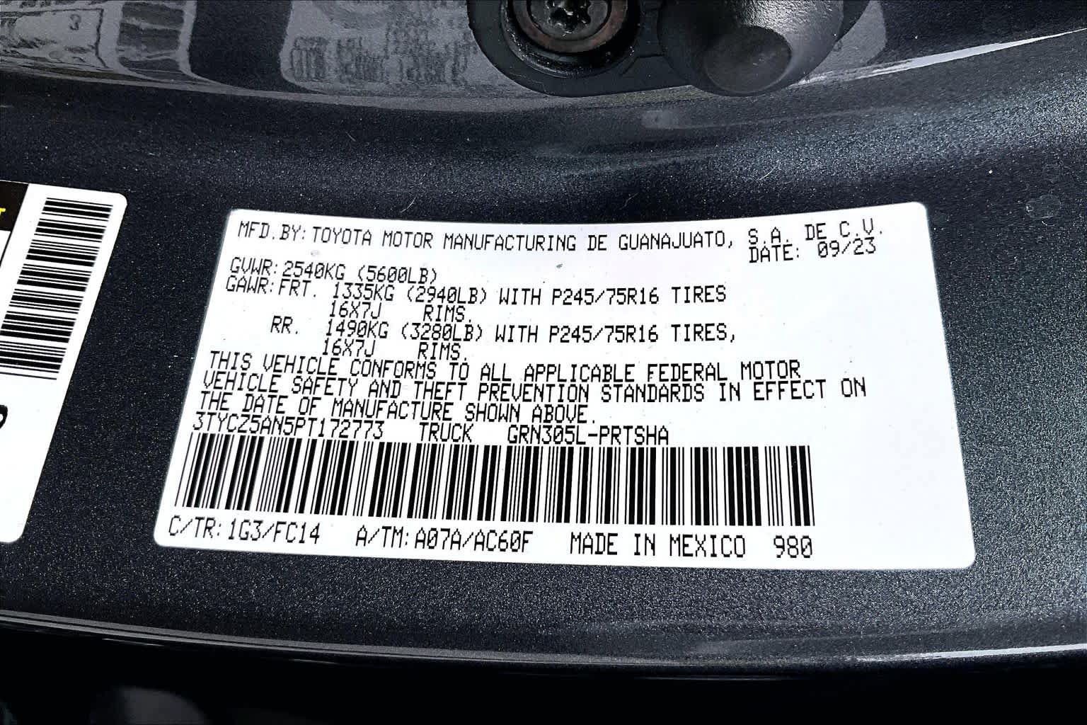 Used 2023 Toyota Tacoma SR5 AWD/4WD image 63