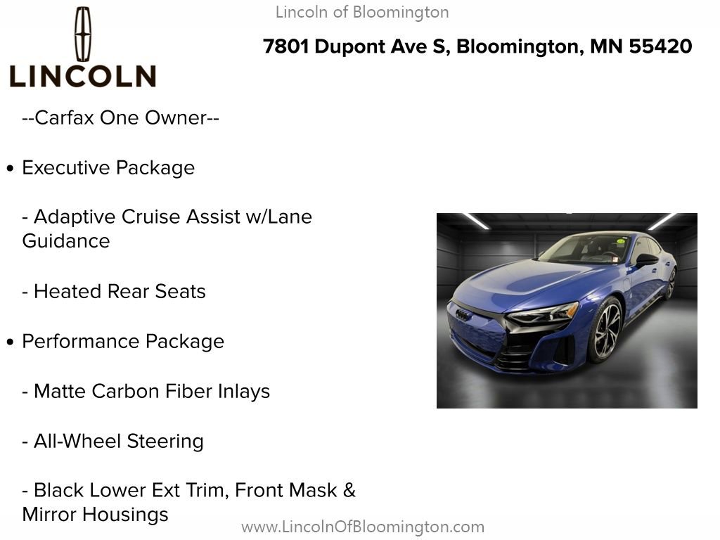 Used 2024 Audi e-tron GT Prestige w/ Prestige Package AWD/4WD image 5