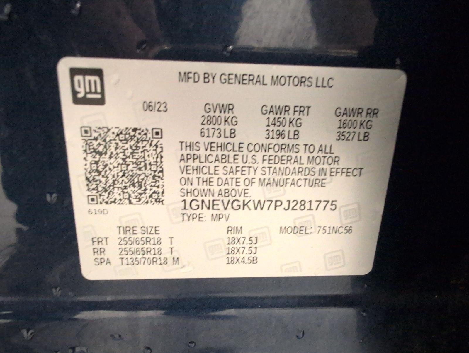 Used 2023 Chevrolet Traverse LT w/ LPO, Floor Liner Package AWD/4WD image 29
