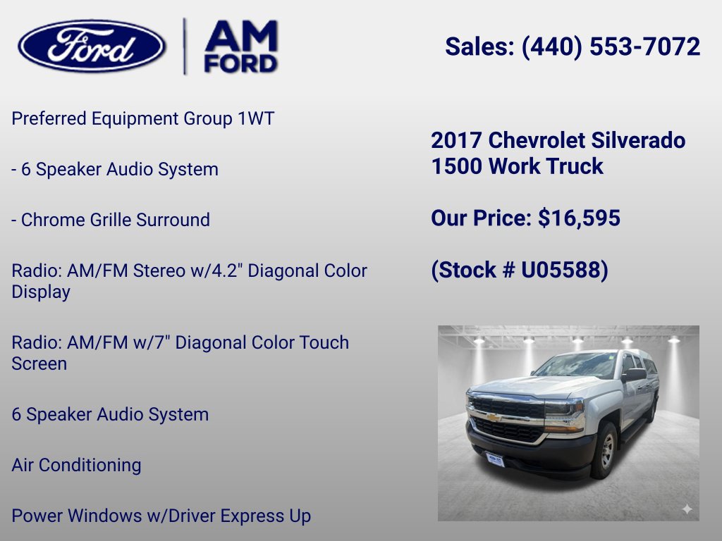 Used 2017 Chevrolet Silverado 1500 W/T RWD image 13
