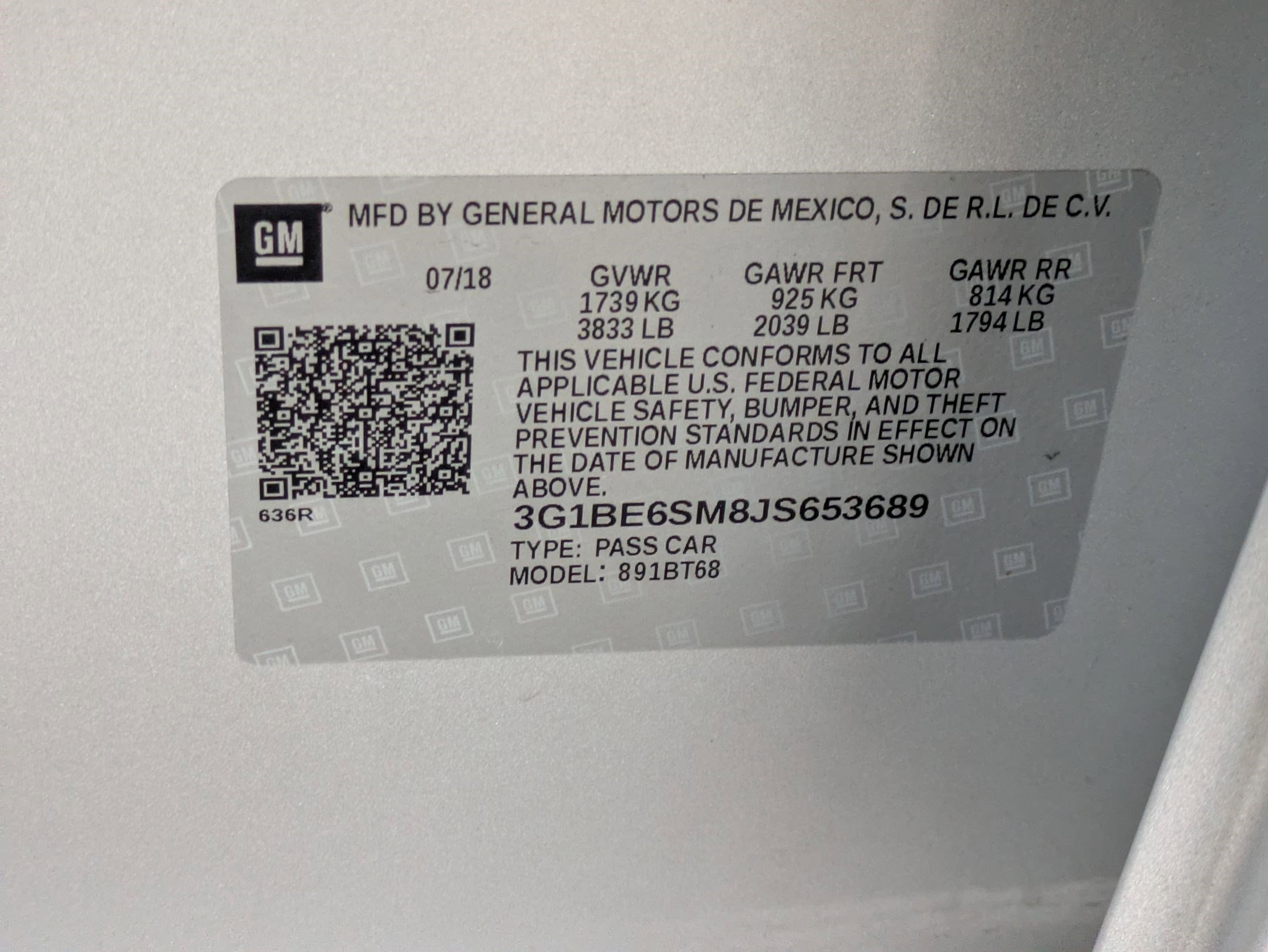 Used 2018 Chevrolet Cruze LT w/ RS Package image 30