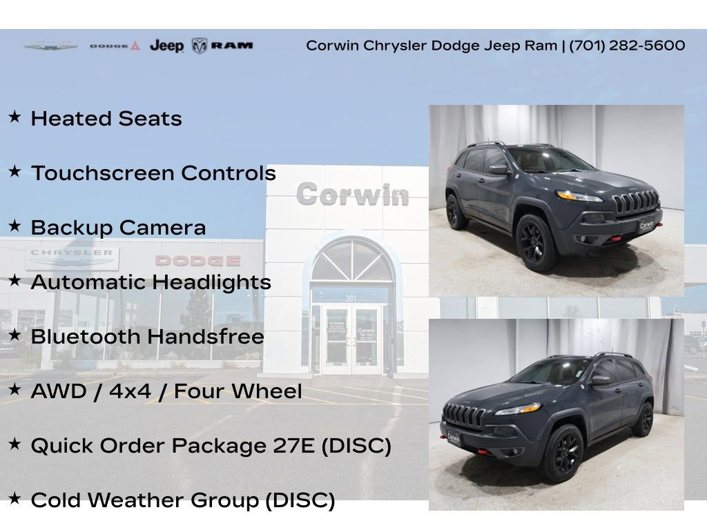 Used 2017 Jeep Cherokee Trailhawk w/ Cold Weather Group image 8
