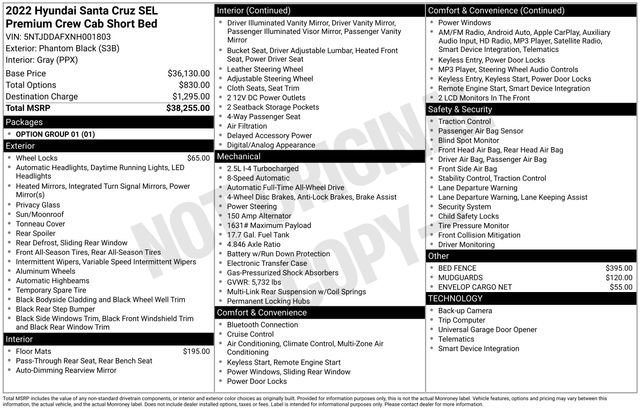 Used 2022 Hyundai Santa Cruz SEL Premium image 33