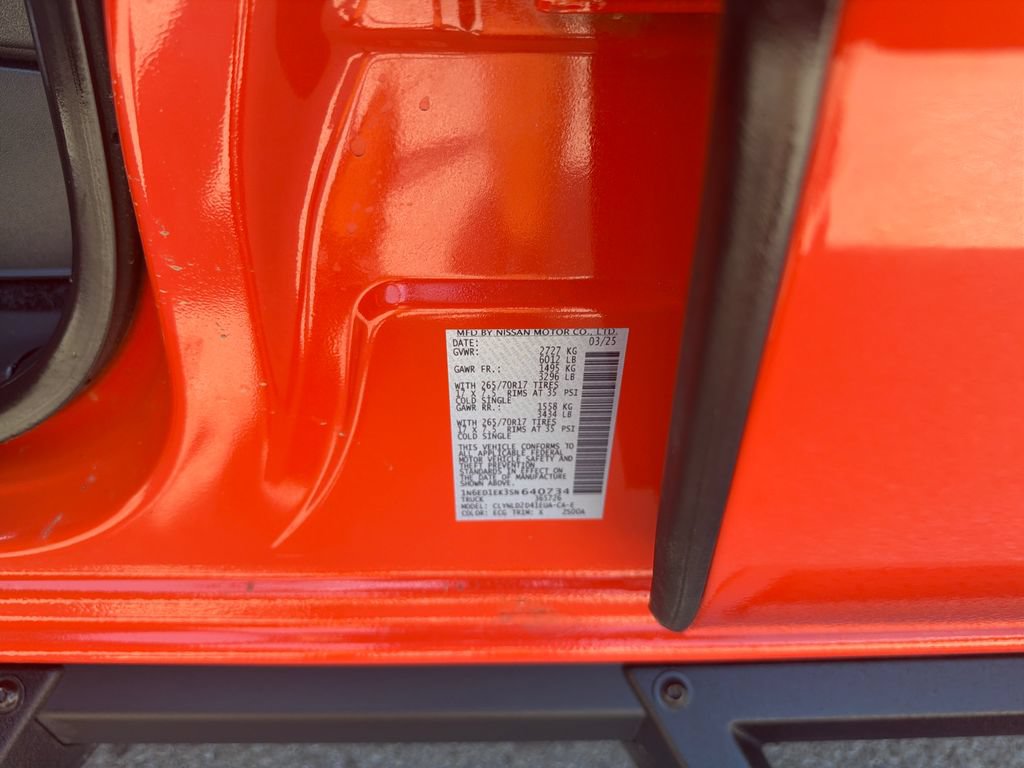 Used 2025 Nissan Frontier PRO-4X w/ Pro Convenience Package AWD/4WD image 24