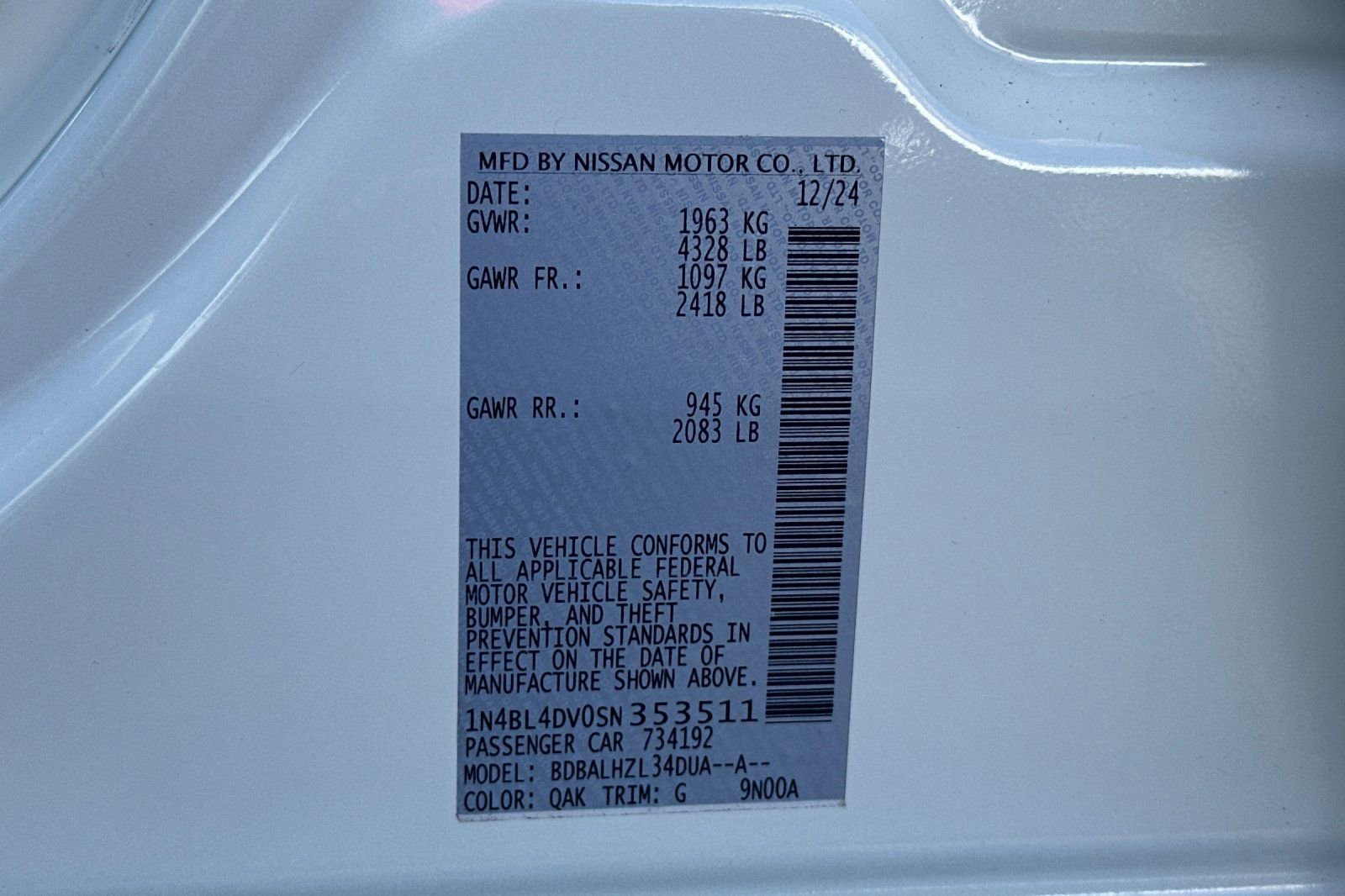 Certified 2025 Nissan Altima 2.5 SV image 33