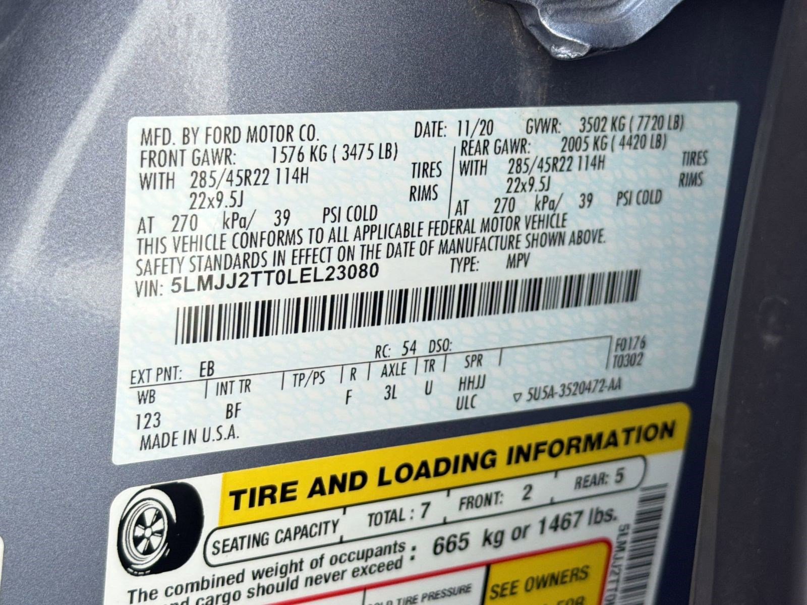 Used 2020 Lincoln Navigator Black Label w/ Cargo Convenience Package AWD/4WD image 19