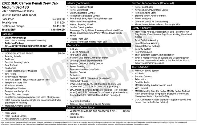 Certified 2022 GMC Canyon Denali AWD/4WD image 40