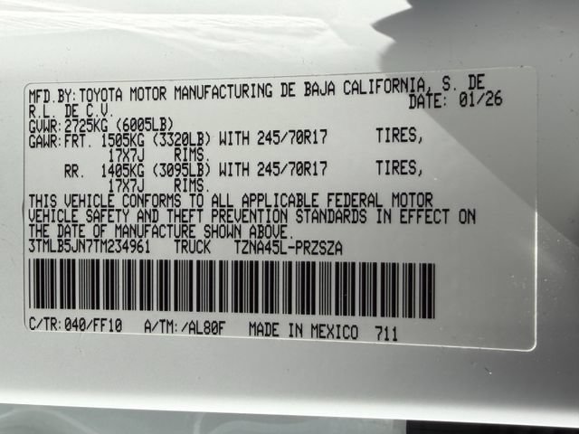 Used 2026 Toyota Tacoma SR5 AWD/4WD image 24