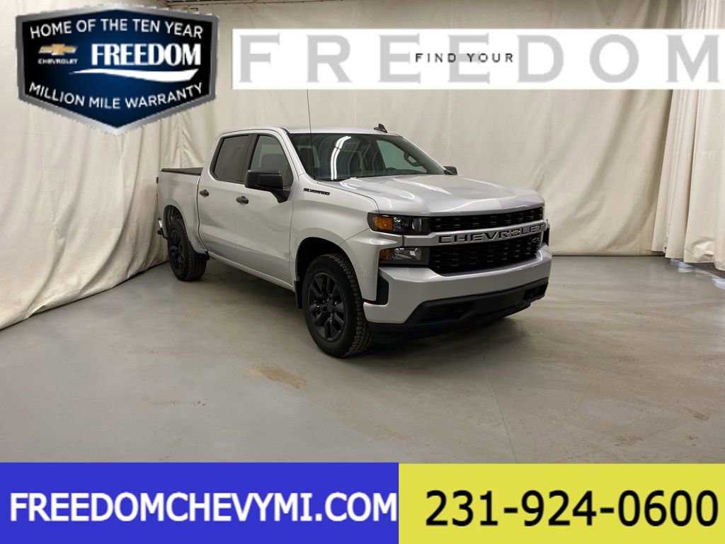 Used 2021 Chevrolet Silverado 1500 Custom w/ LPO, Dark Essentials Package