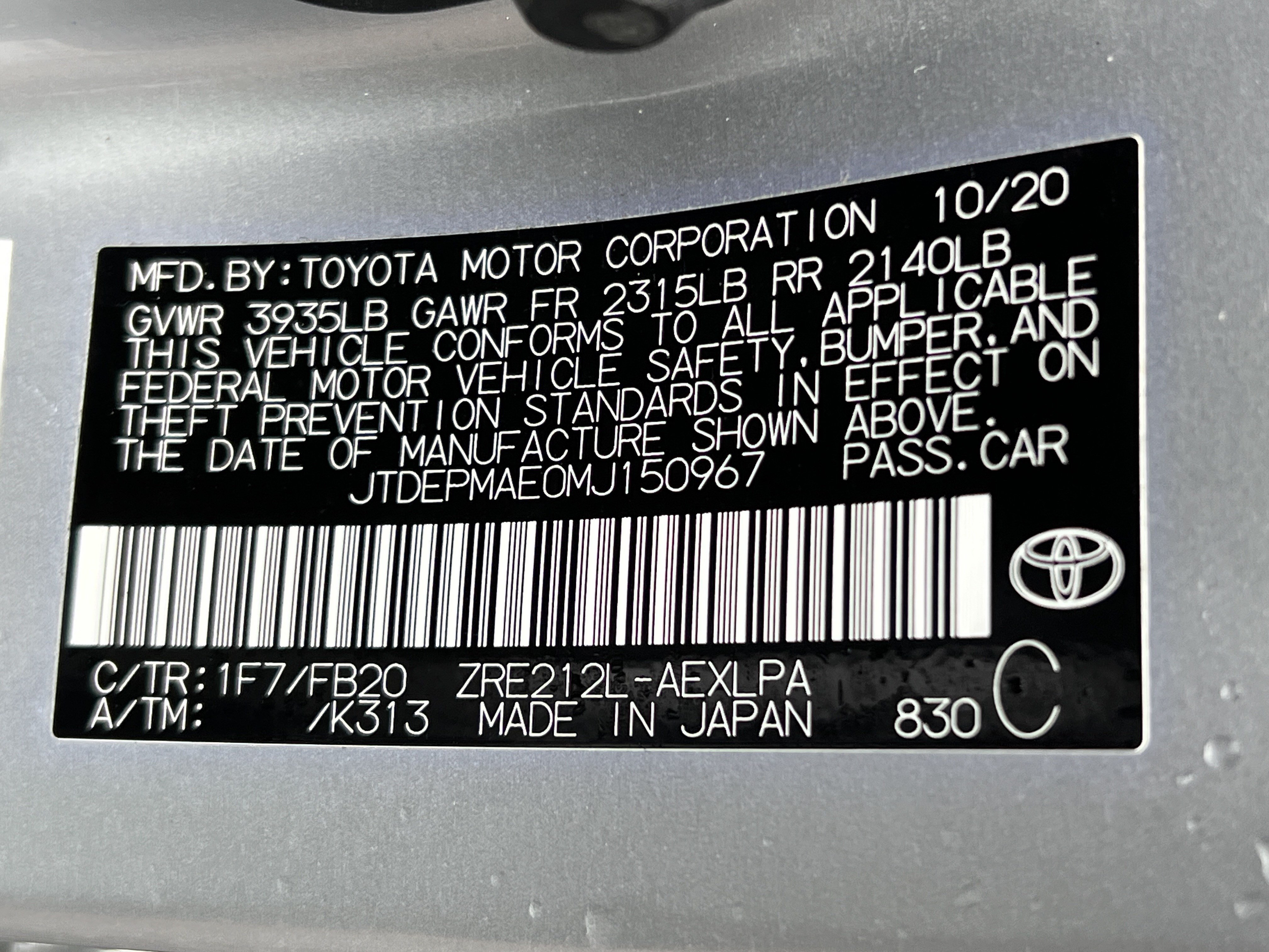 Certified 2021 Toyota Corolla LE FWD image 34