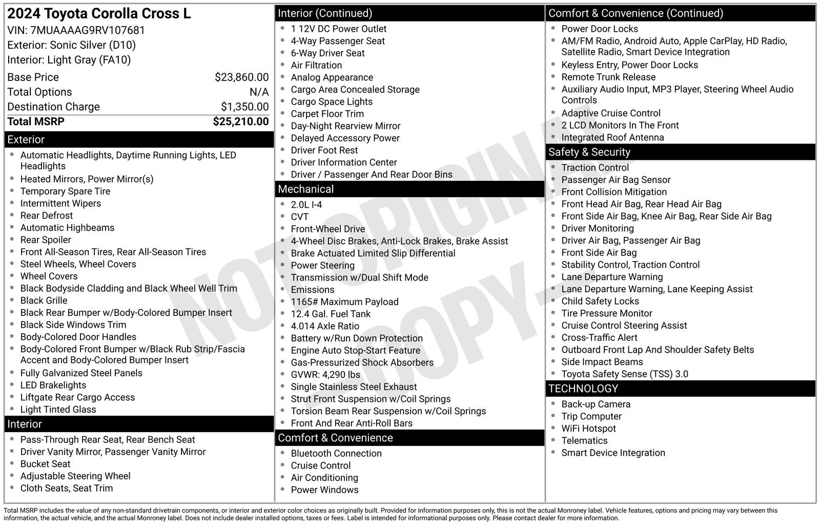 Used 2024 Toyota Corolla Cross L image 42
