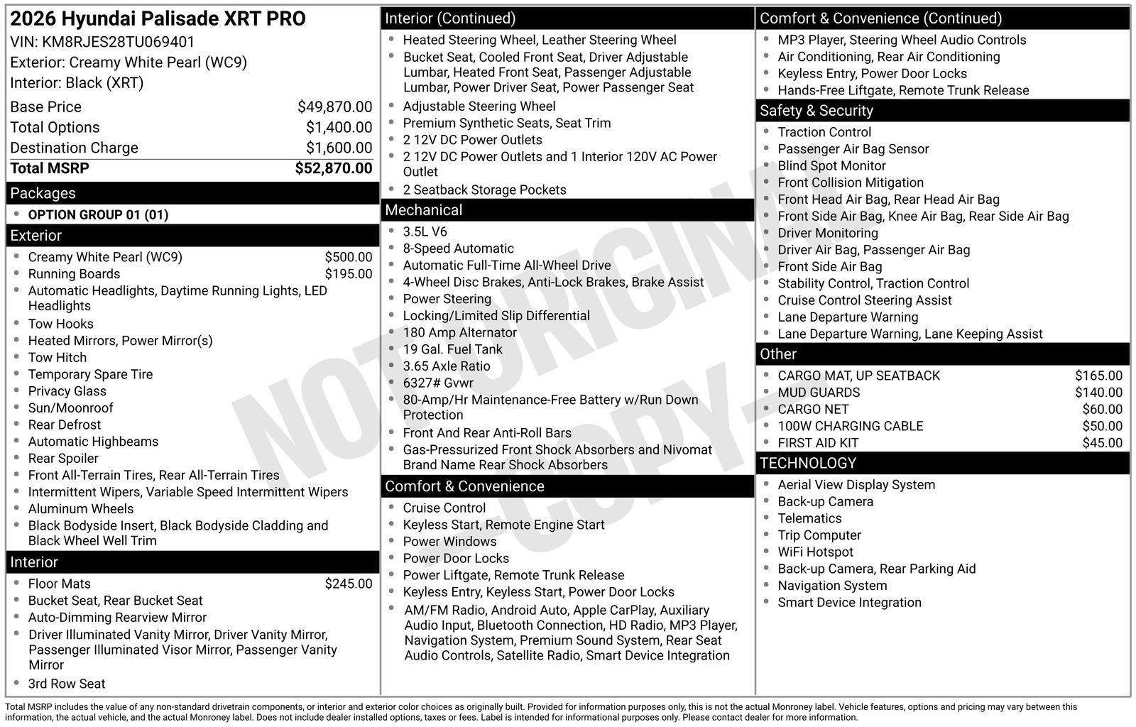 New 2026 Hyundai Palisade XRT Pro AWD/4WD image 22