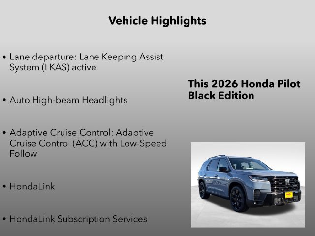 New 2026 Honda Pilot Black Edition image 33