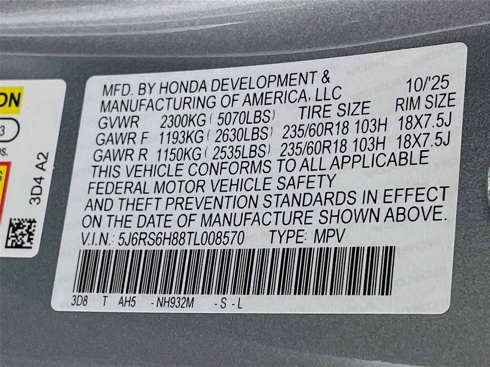 New 2026 Honda CR-V Sport-L image 24